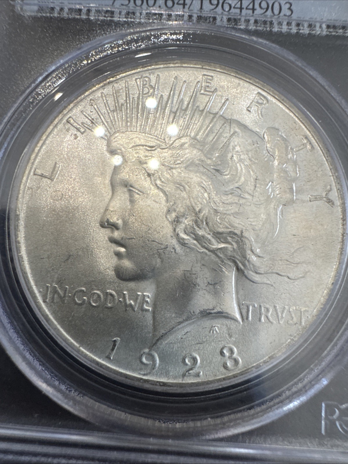Peace Silver Dollar 1923 - 90% Silver Verified - PCGS MS64