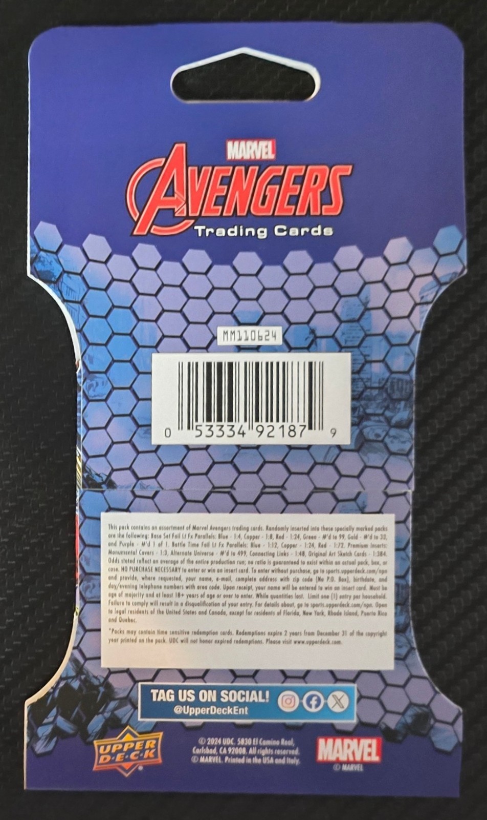 2024 Upper Deck Marvel Avengers New Sealed Pack of 6 Cards Trading Cards
