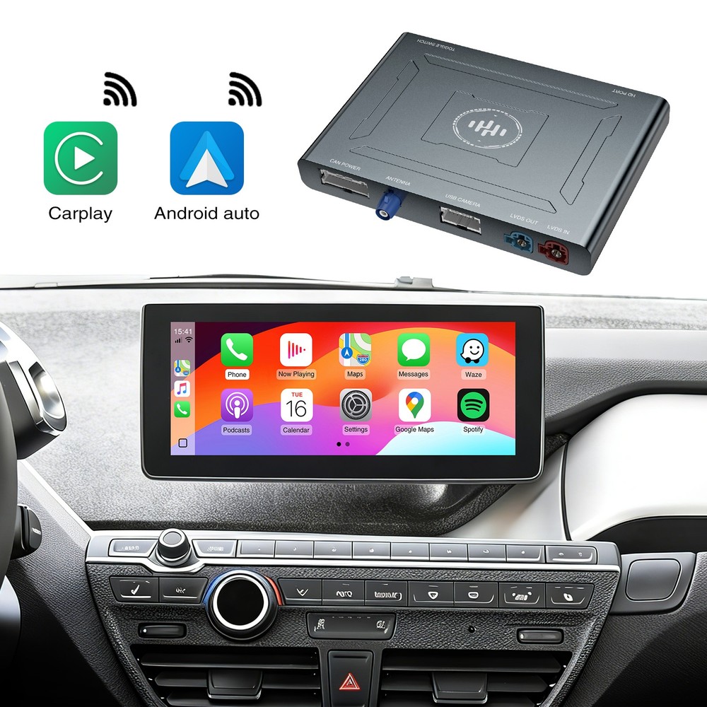 Wireless CarPlay & Android Auto Interface for BMW i3 I01 2012-2017 NBT System US