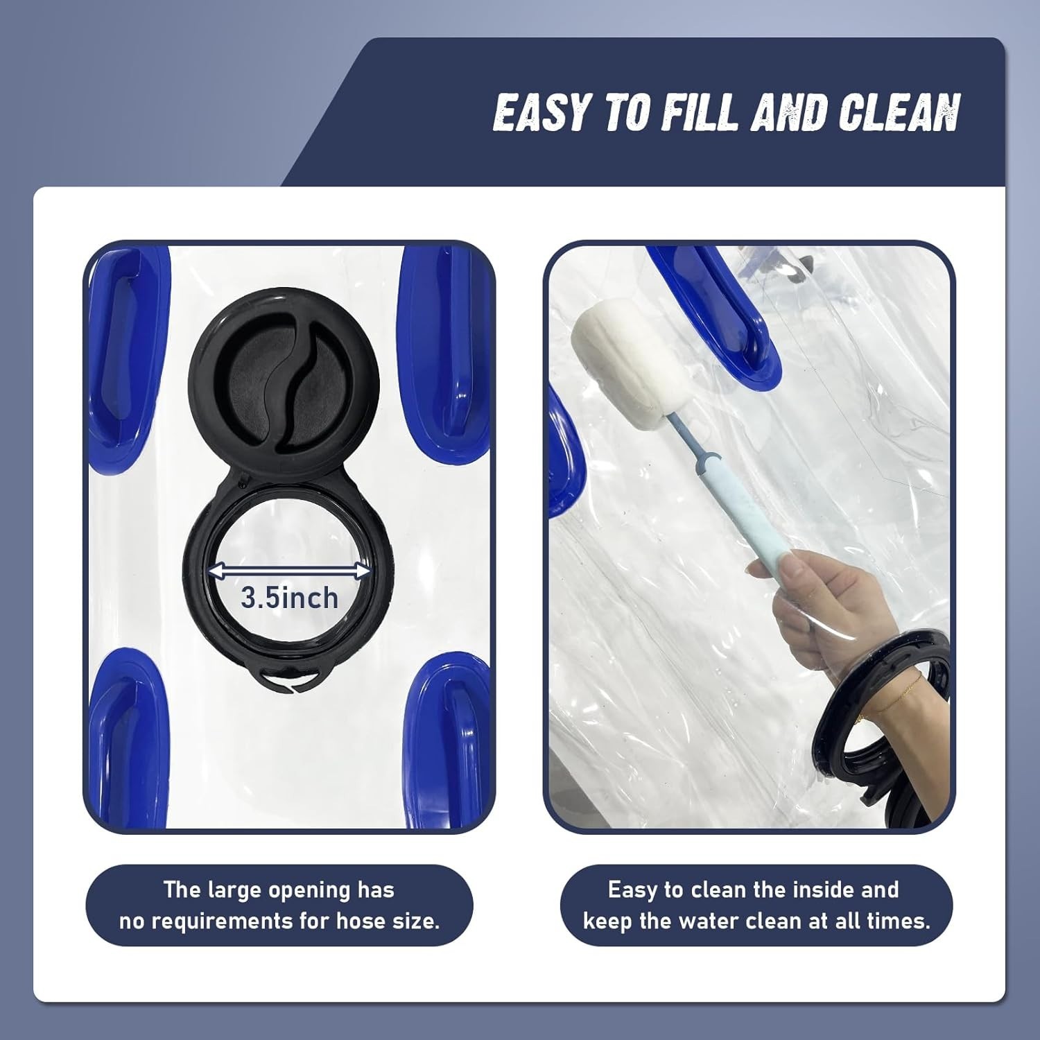 Water Storage Bladder, 100 Gallon Portable Water Tank, Collapsible Water Storage