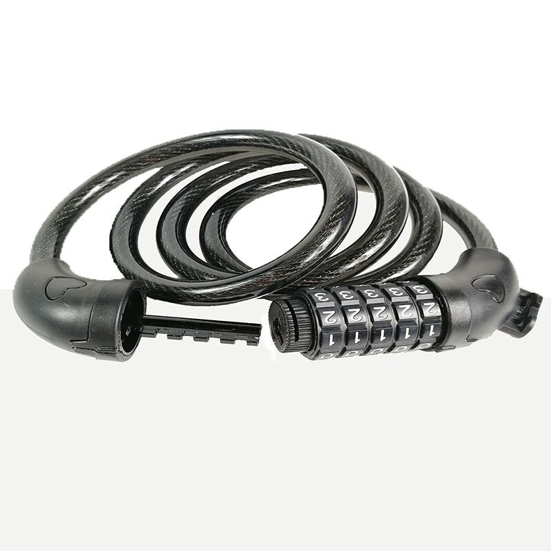 TECHTONGDA Black Bicycle Cable Chain Lock 5 Digit Combination Password New