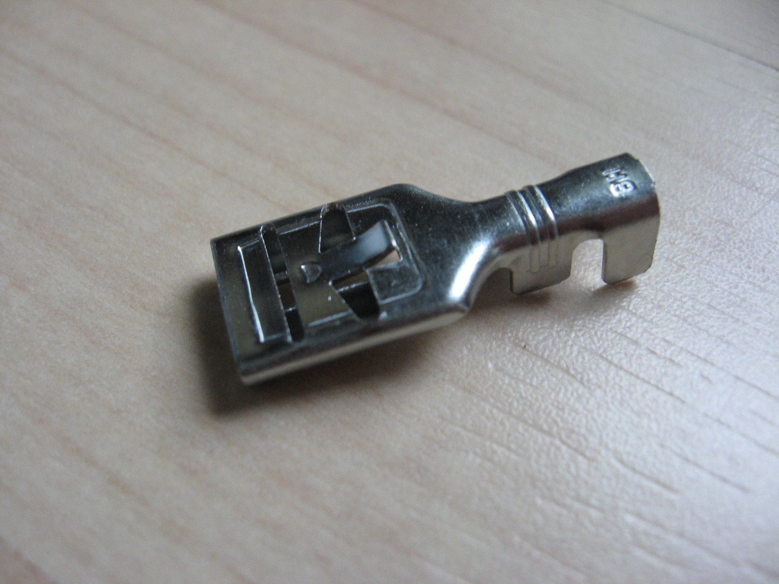 Lot (5) Crimp Terminal Connector Tinned w/ Tab 9.5mm 3/8" Female 10-6AWG #E84AC