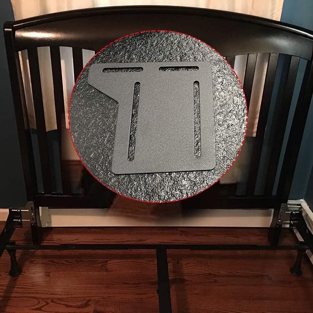 2 Pcs Bed Frame Brackets Adapter for Headboard Extra, Heavy Duty Bed Modifica...