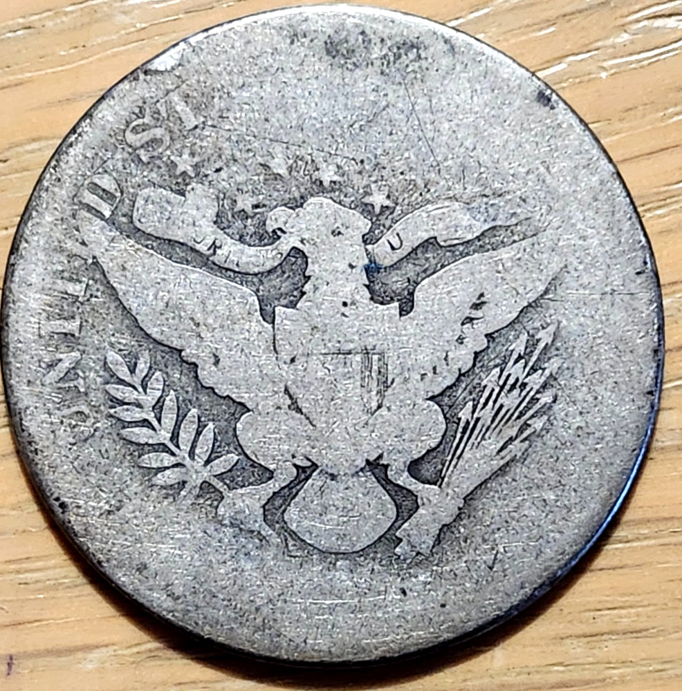 90% SILVER 1892 BARBER HALF