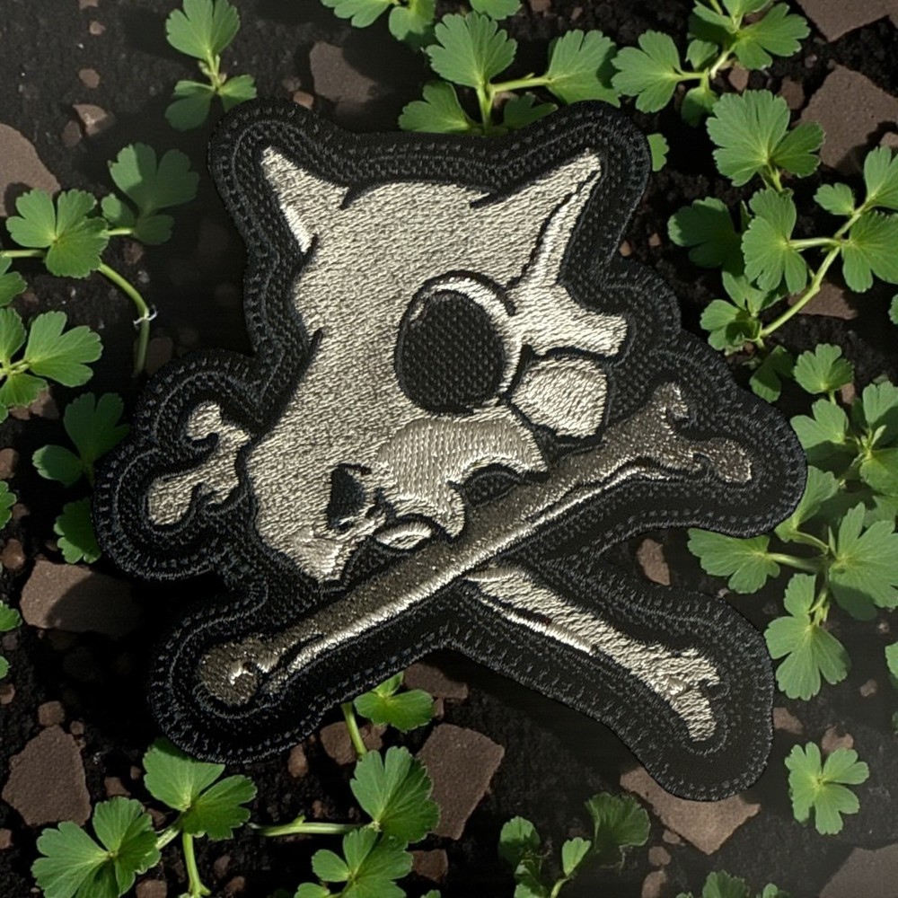 Cubone Skull Embroidery Patch Multi Sizes 4" - 6"- 13'