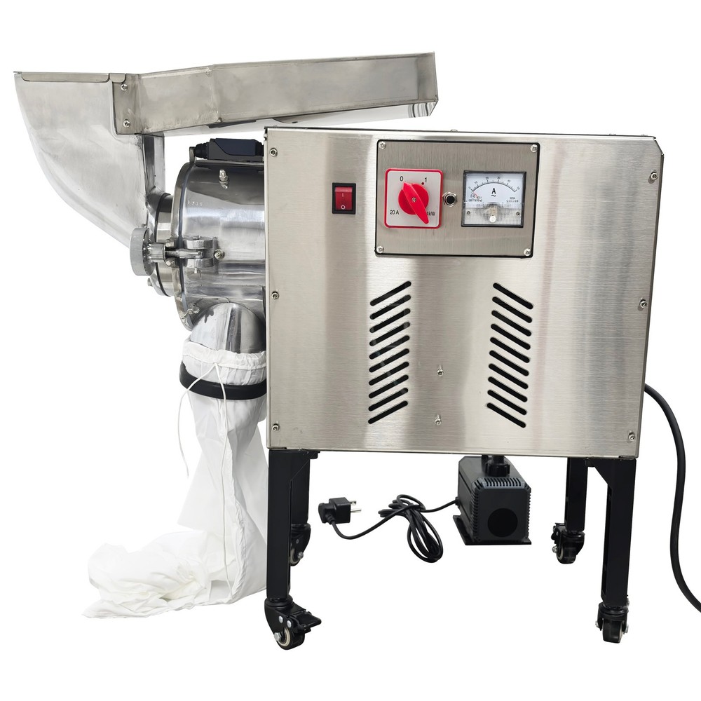 Horizontal Continuous Feeding Mill Crusher 220V Pulverizer Grinder Machine