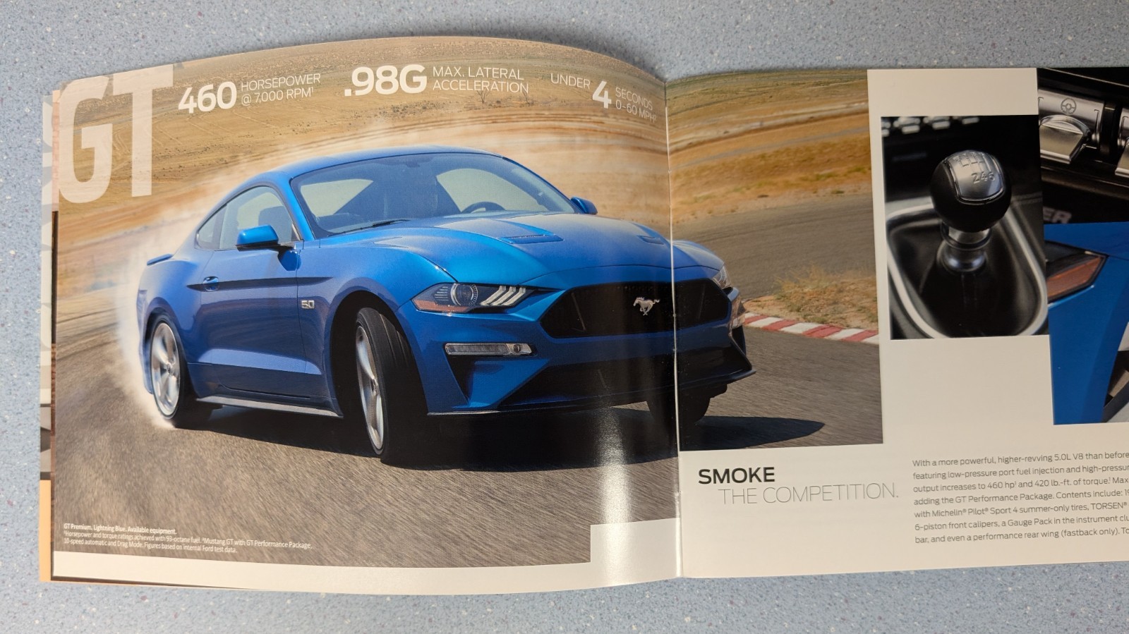 2018 Ford Mustang color sales brochure