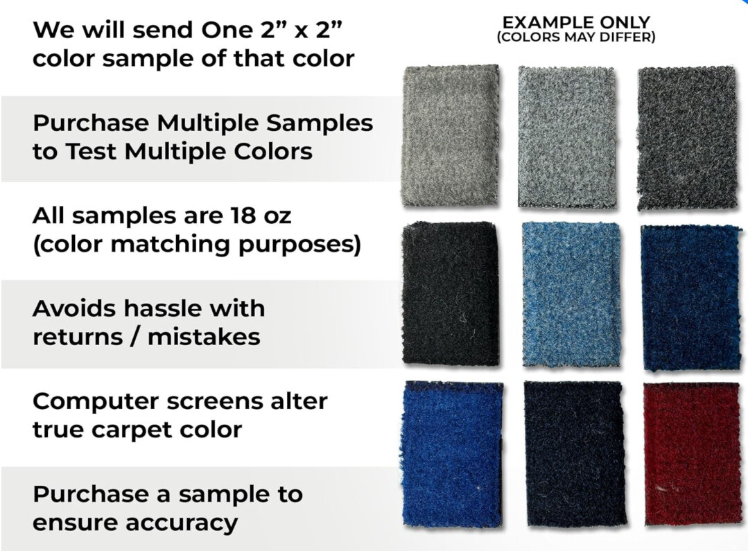 16 oz. Do-It-Yourself Marine Boat Carpet - 8’6” Wide x Various Lengths