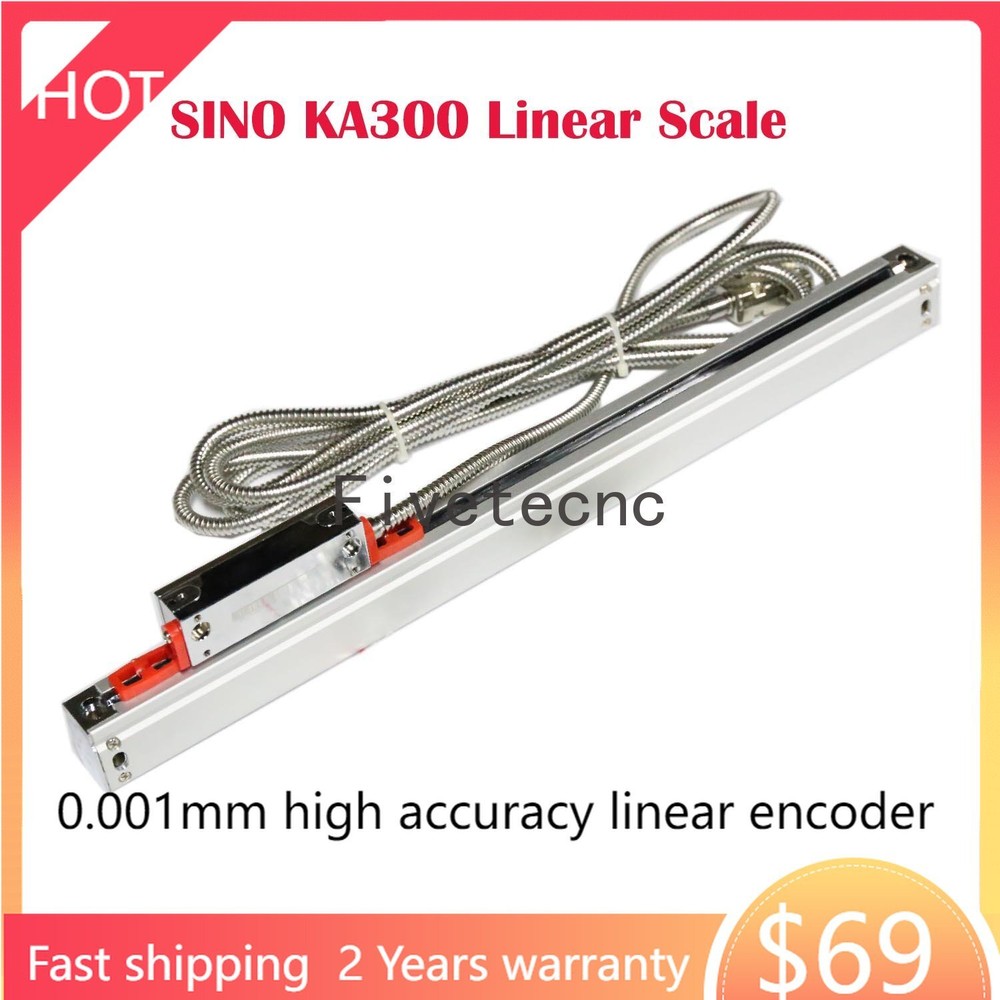 SINO KA300 Linear Glass Scale 1micron Lathe Linear Encoder 1um Sensor DRO