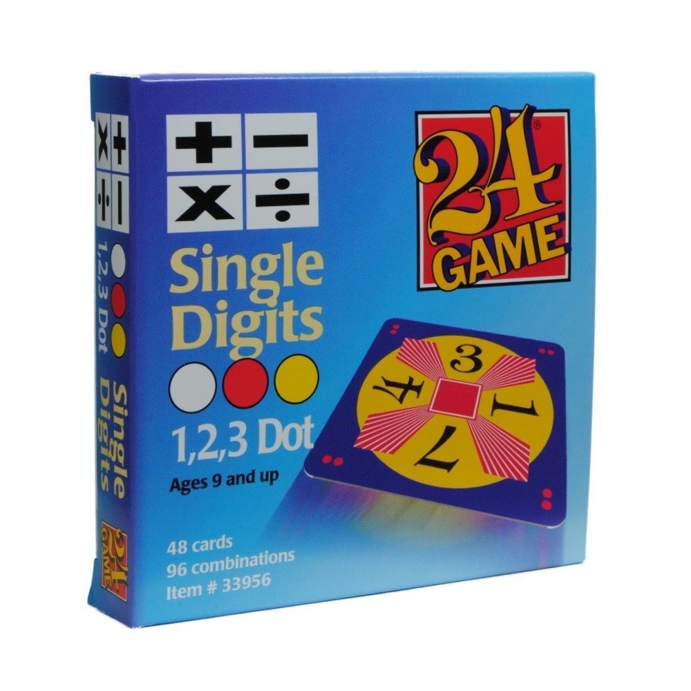 Multicolor Math Challenge Game 48 Double-Sided Cards for All Ages