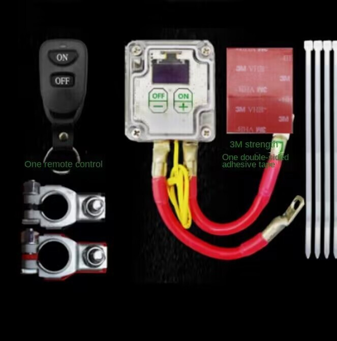 Wireless Remote Control Car Battery Disconnect Power Cut Off Switch Isolator 12V