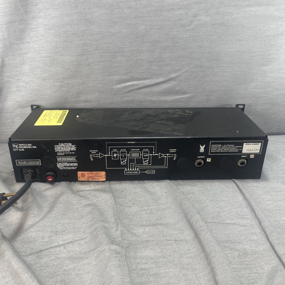 Electro Voice EVT 2230 Tapco Graphic Equalizer