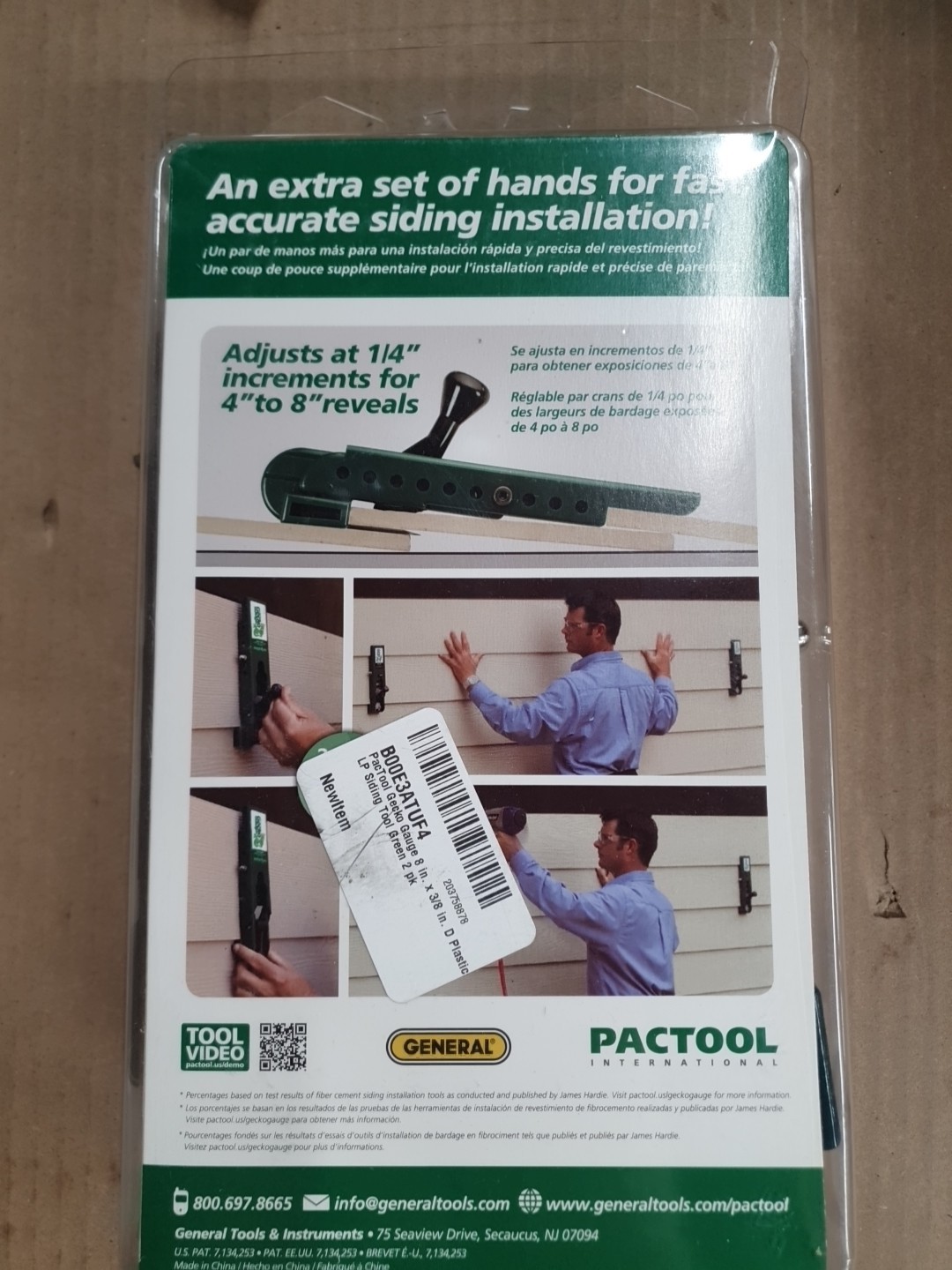 PacTool Gecko Gauge Siding Tool Gauges for 3/8 In LP Siding SA90338