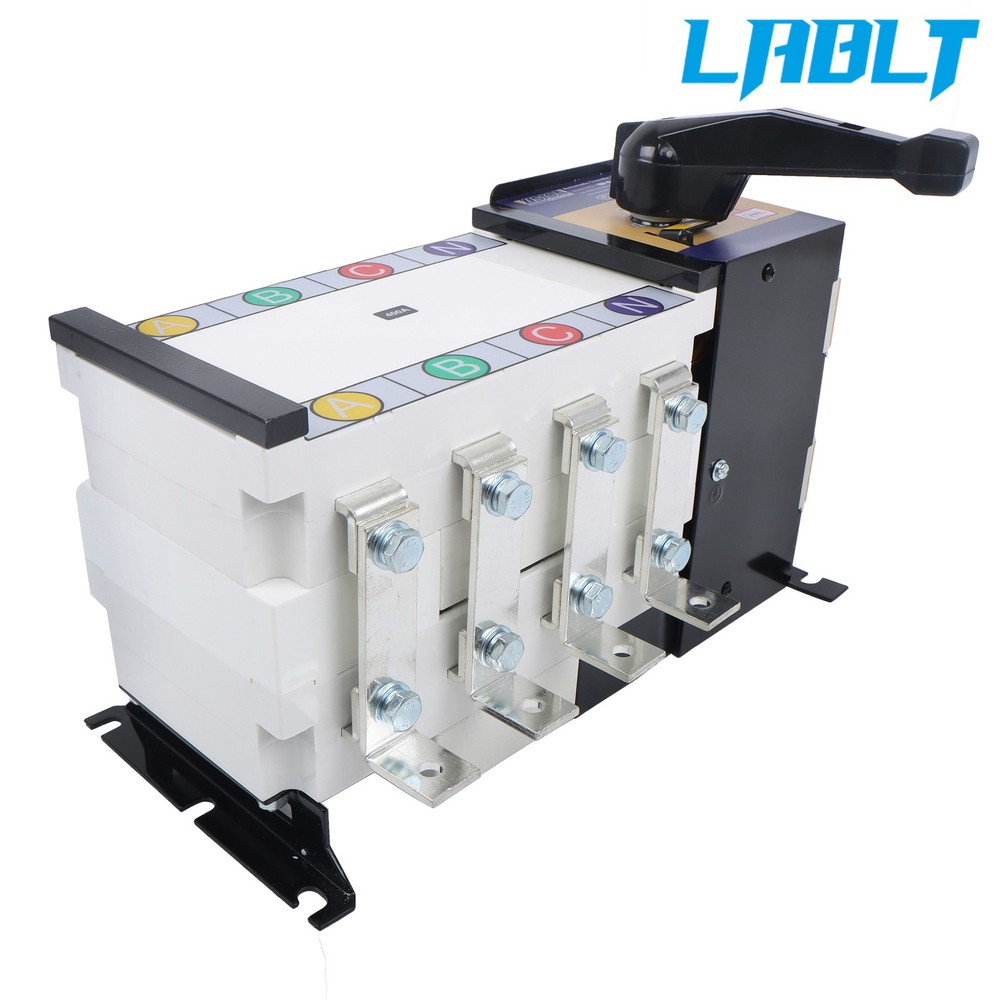 LABLT Industrial Automatic Transfer Switch 400A 4P 110/220V Grid to AC Generator