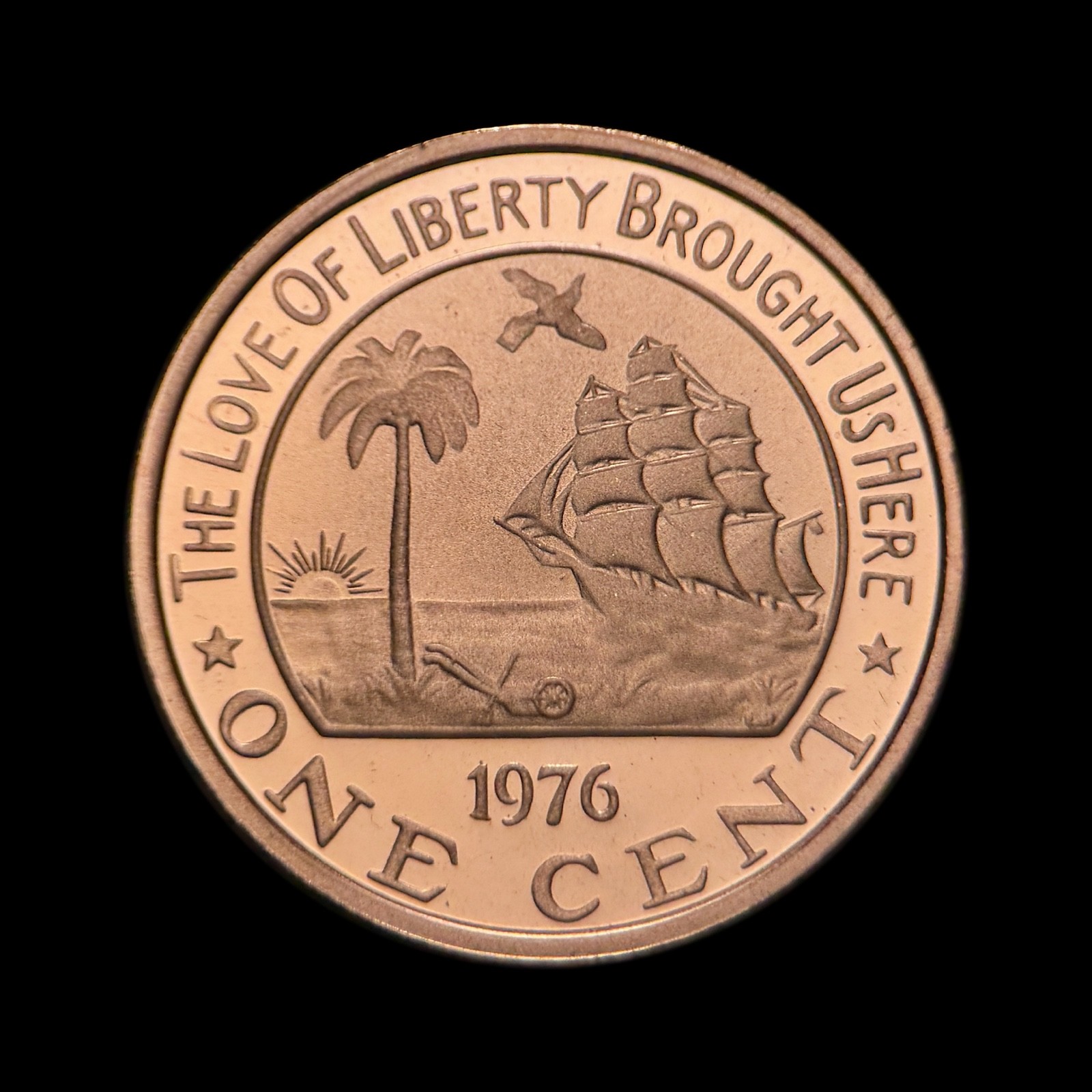 LIBERIA. 1976, 1 Cent - African Forest Elephant, Royal Mint Wales RARE 1 Proof