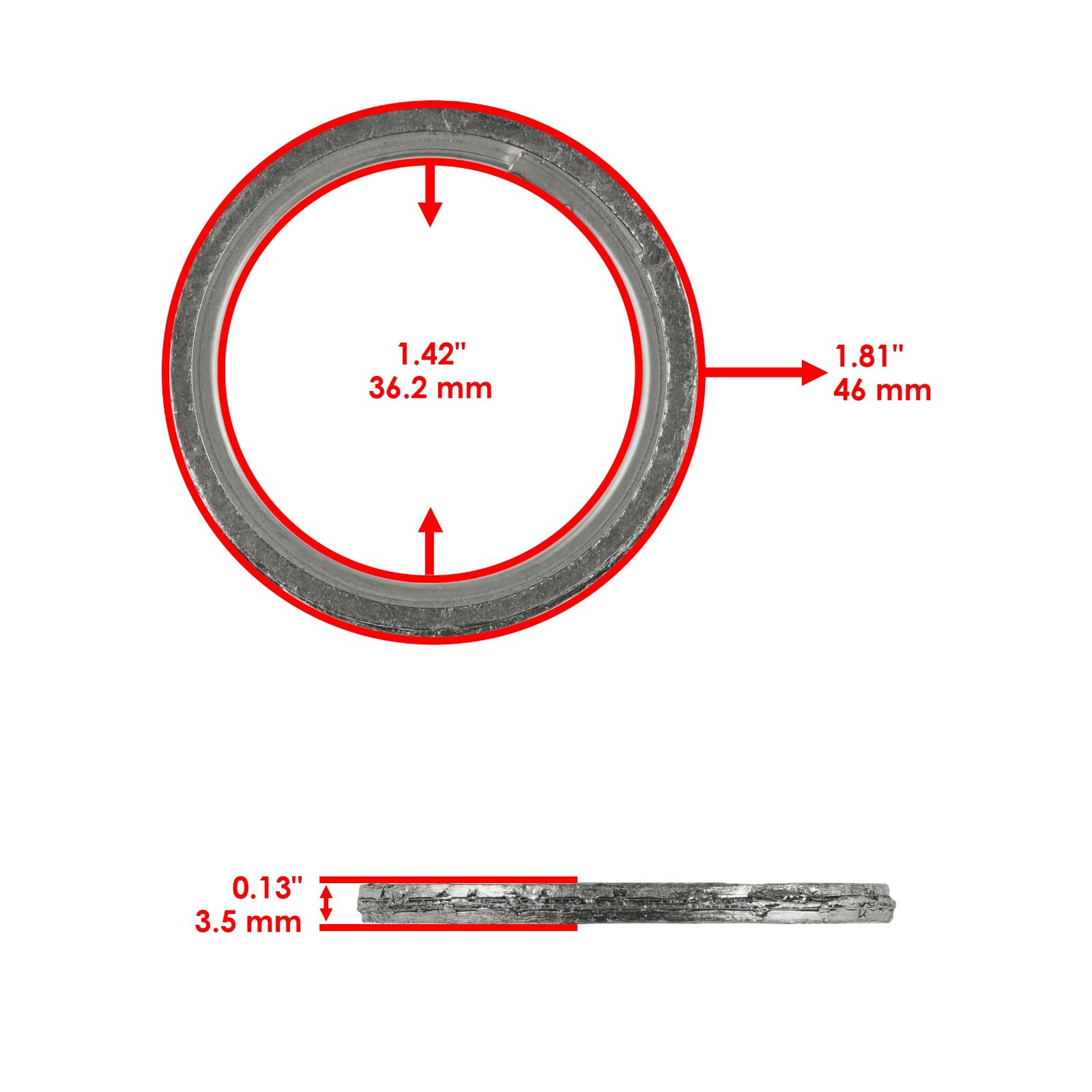 Exhaust Muffler Silencers Pipe Gasket Kit for Can-Am Commander 800R 2012 - 2013