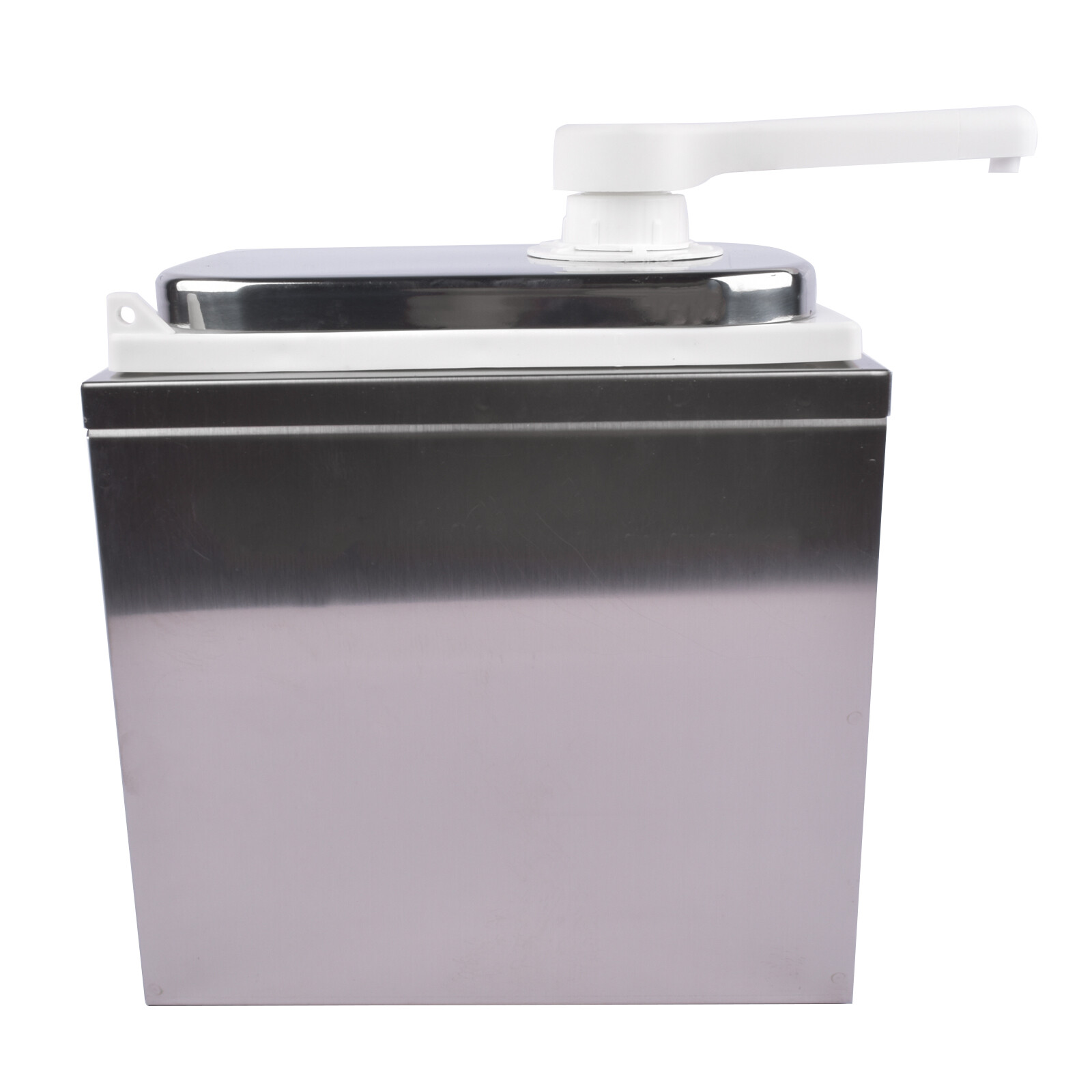 2L Stainless Steel Sauce Pump Dispenser Squeeze Condiment Dispensing Container