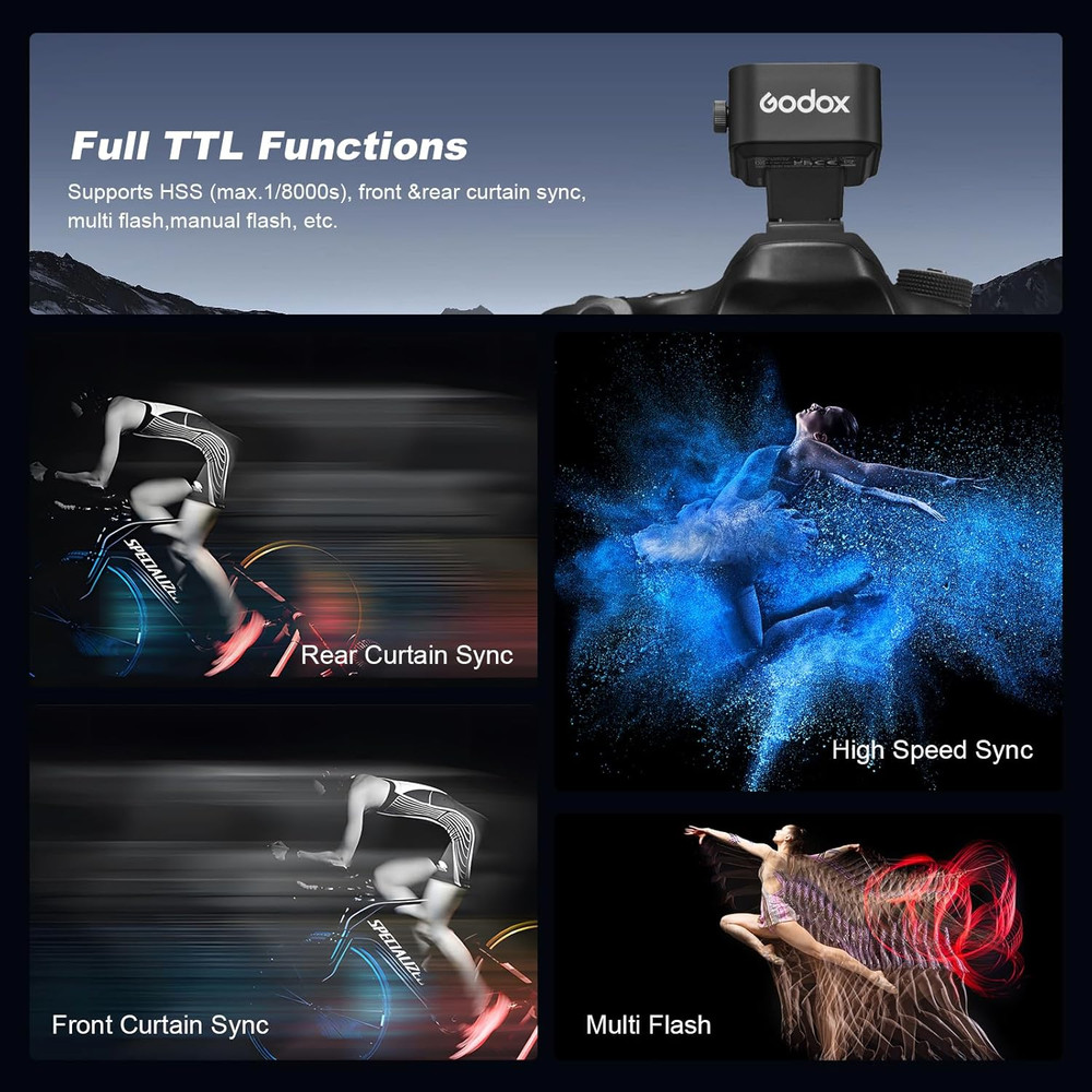 X3N TTL Wireless Flash Trigger for Nikon - Touch Screen OLED, TCM Conversion