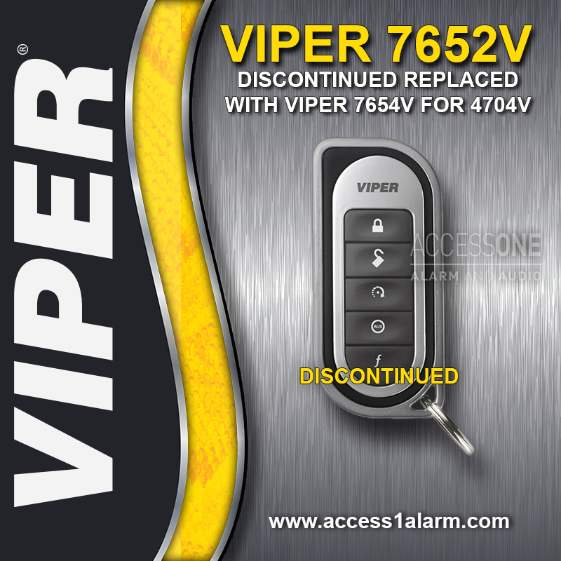 Viper 7652V 1-Way 5-Button Replacement Remote Control Transmitter 7654V 4704V