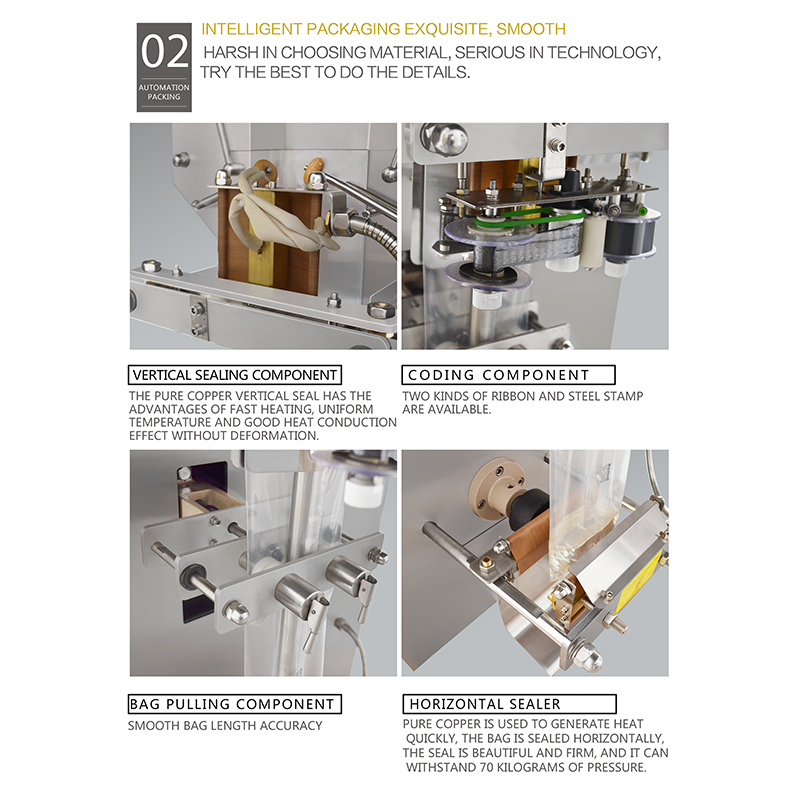 50-500ml Automatic Liquid Packaging Machine Water Milk Sachet Packaging Machine