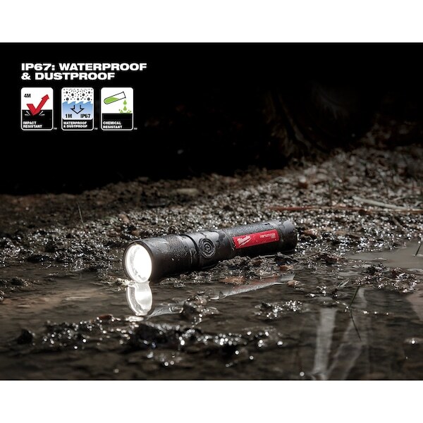 Milwaukee Tool 2161-21 Redlithium Usb Twist Focus Flashlight (1,100 Lumens)