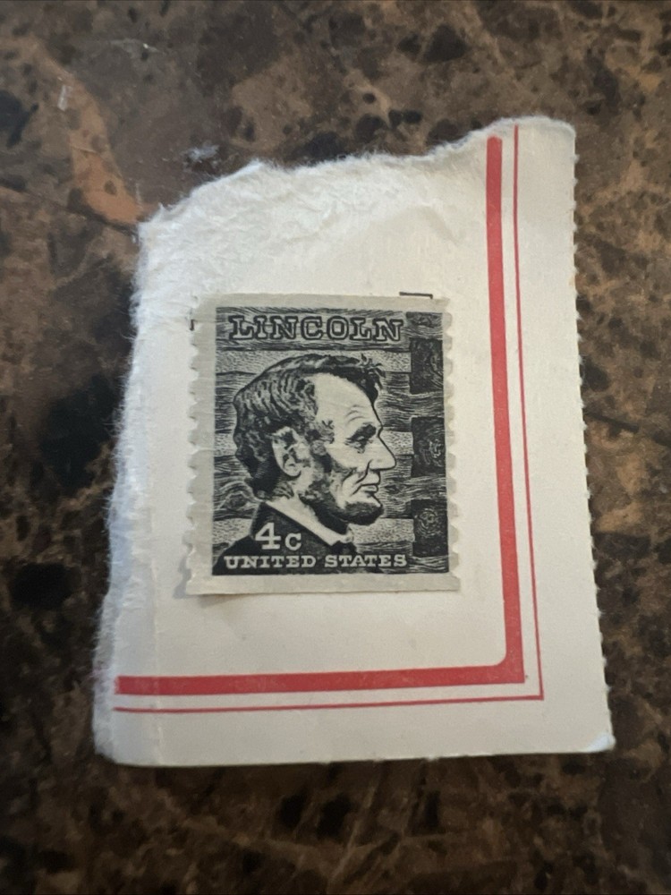 Abraham Lincoln 4 Cent Black Stamp | Used