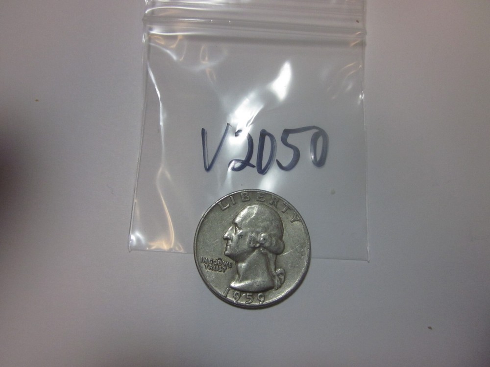 1959 D Washington Silver Quarter 90% Silver