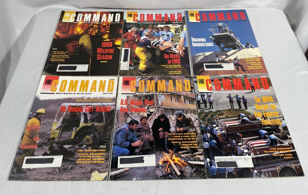 FIRE COMMAND magazine 12 issues from 1989