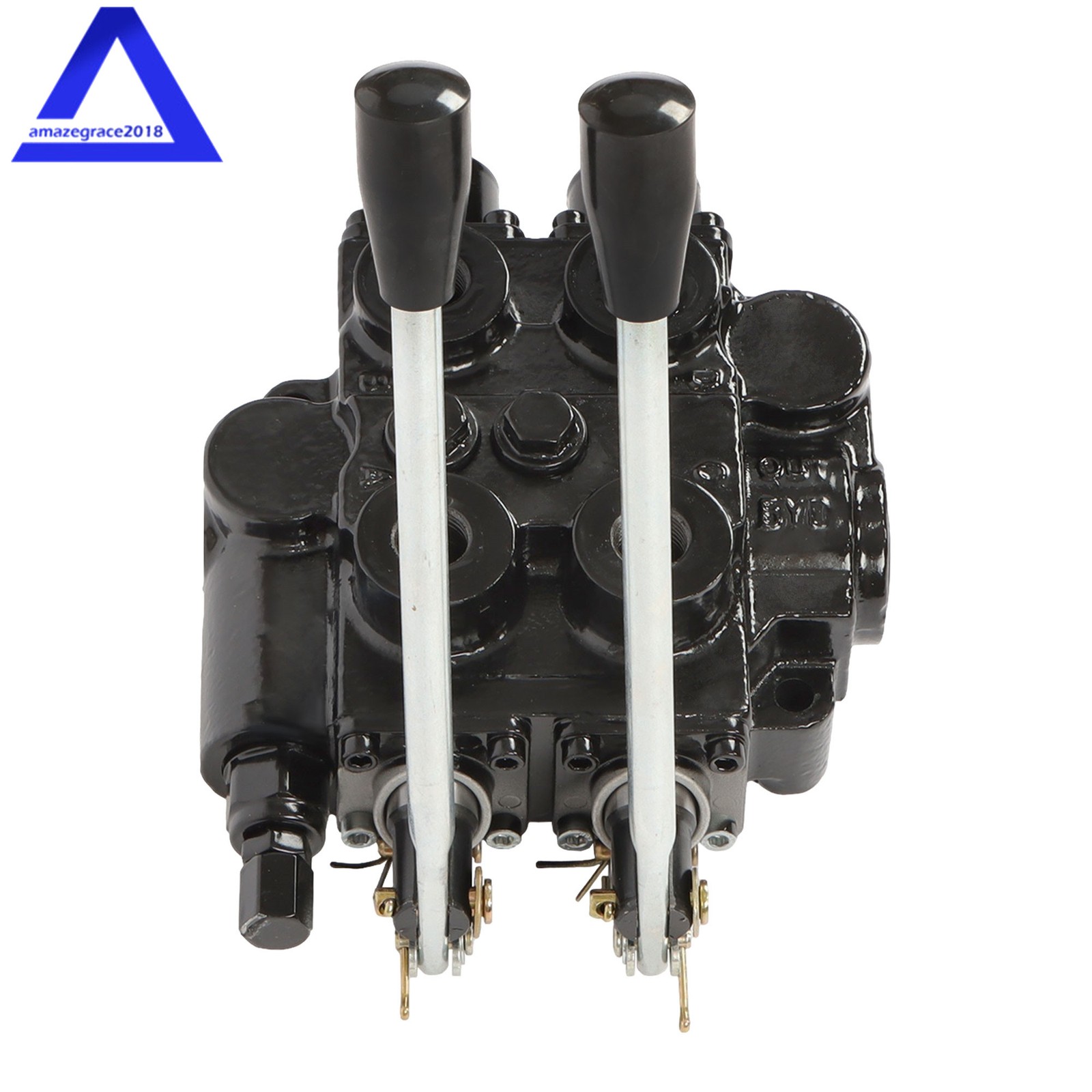 2 Spool 25 GPM RD522CCAA5A4B1 Double Acting Hydraulic Valve In/Out 3/4" NPT