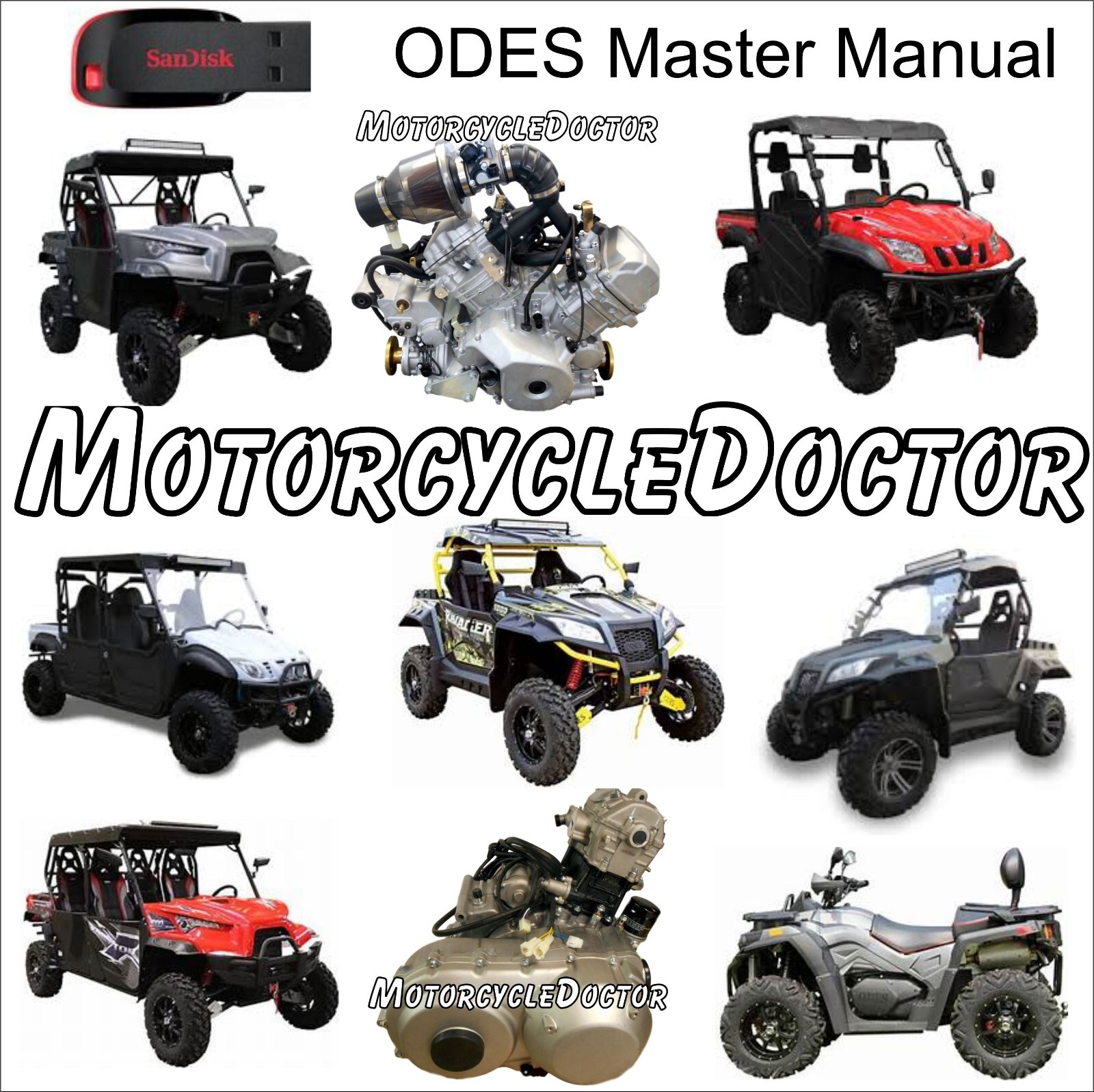 ODES Master Manual,UTV,1000,800,650,Updates,Wiring Diagrams,Parts Manuals,Extras