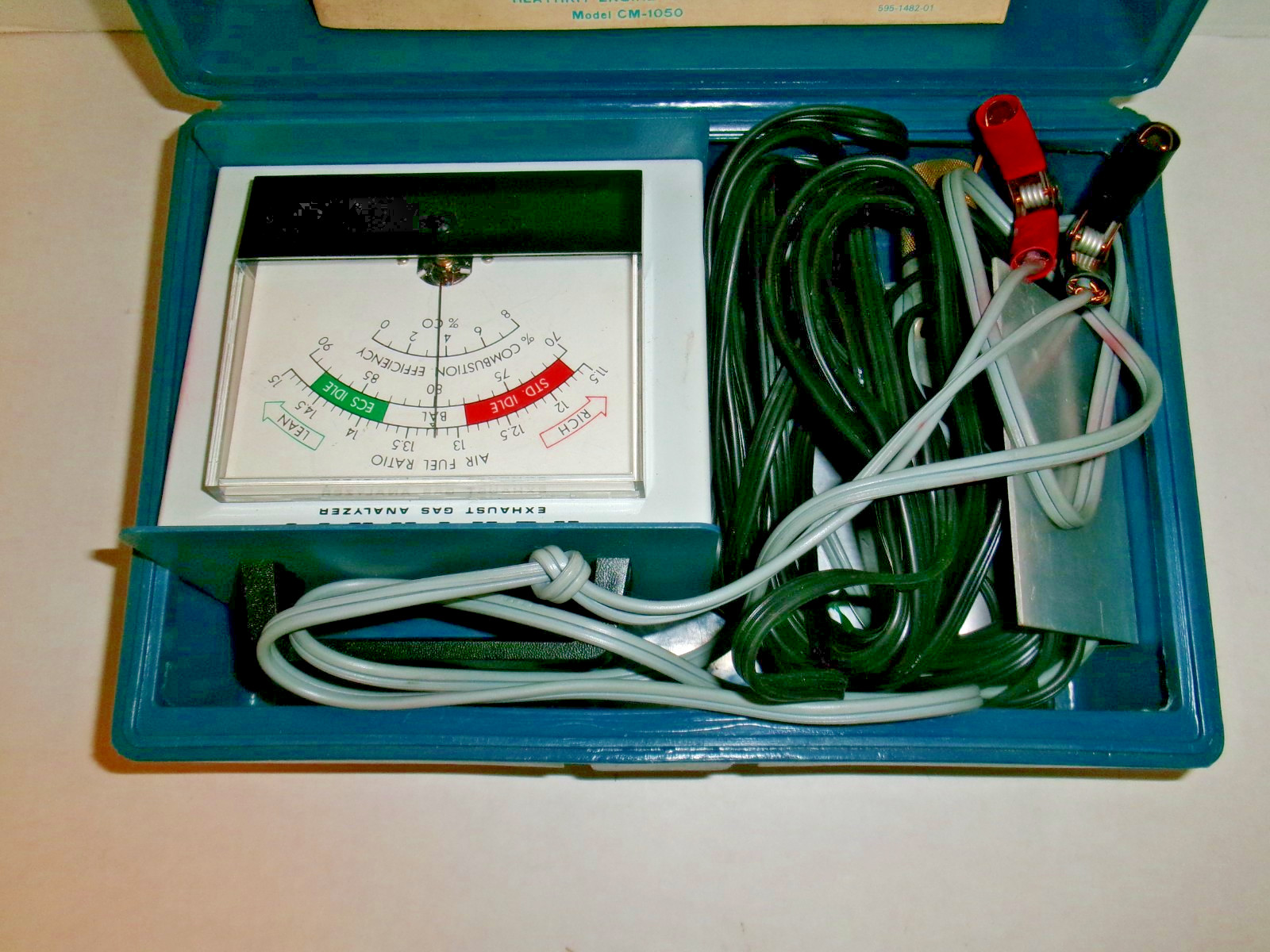 HEATHKIT - EXHAUST GAS ANALYZER - MODEL Cl-1080 - with Original Plastic Case