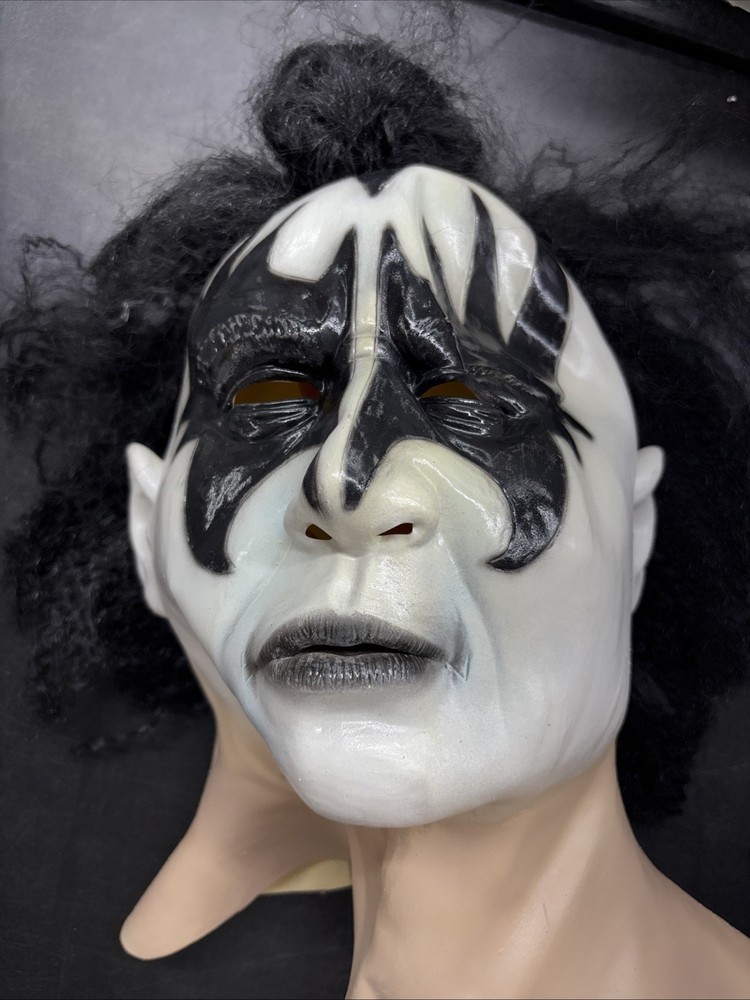 Kiss Band Gene Simmons Mask Cosplay Latex Mask Rock Party Costume Prop Vintage