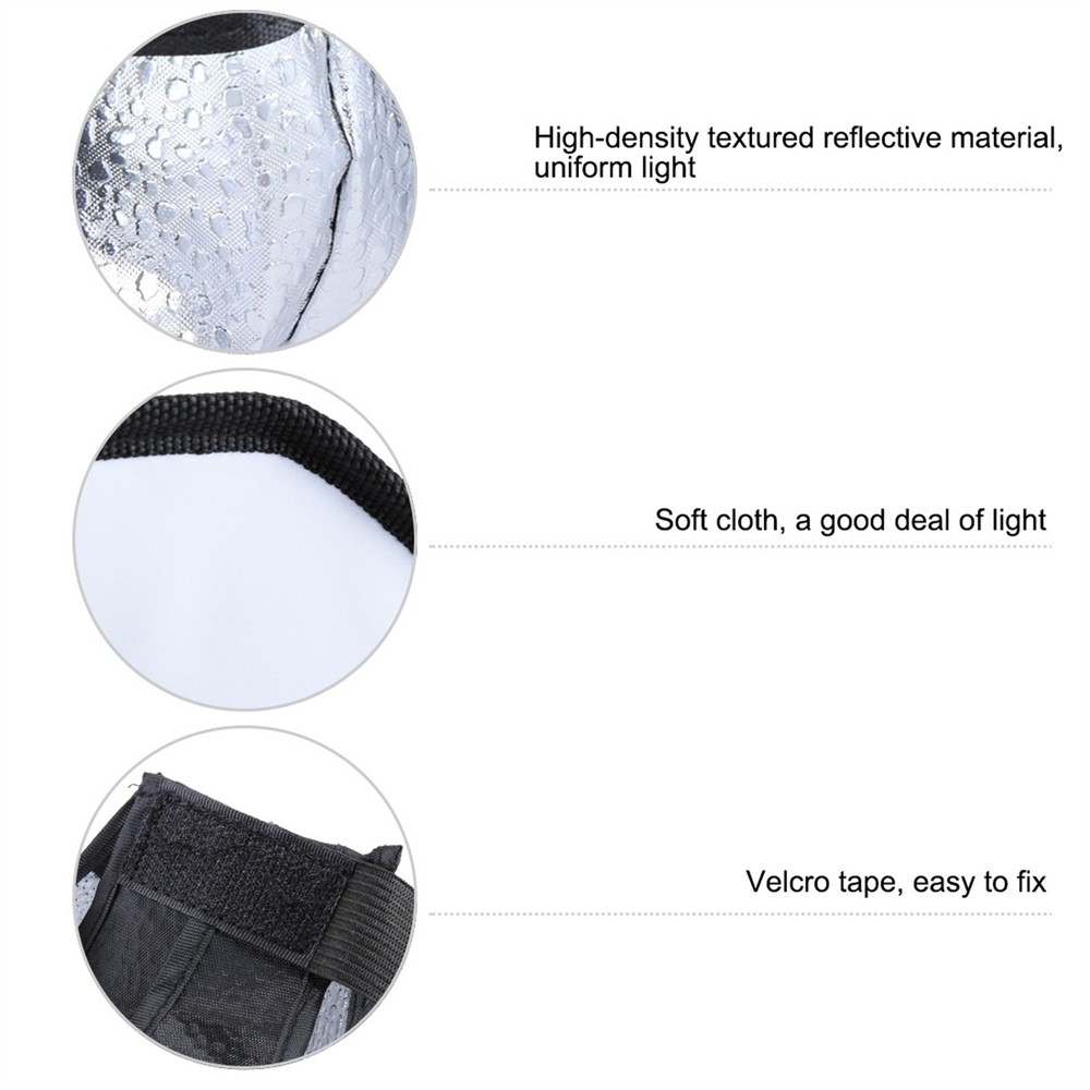 1* 20cm Foldable Soft Flash Light Diffuser Softbox Cover Photography Flash Part