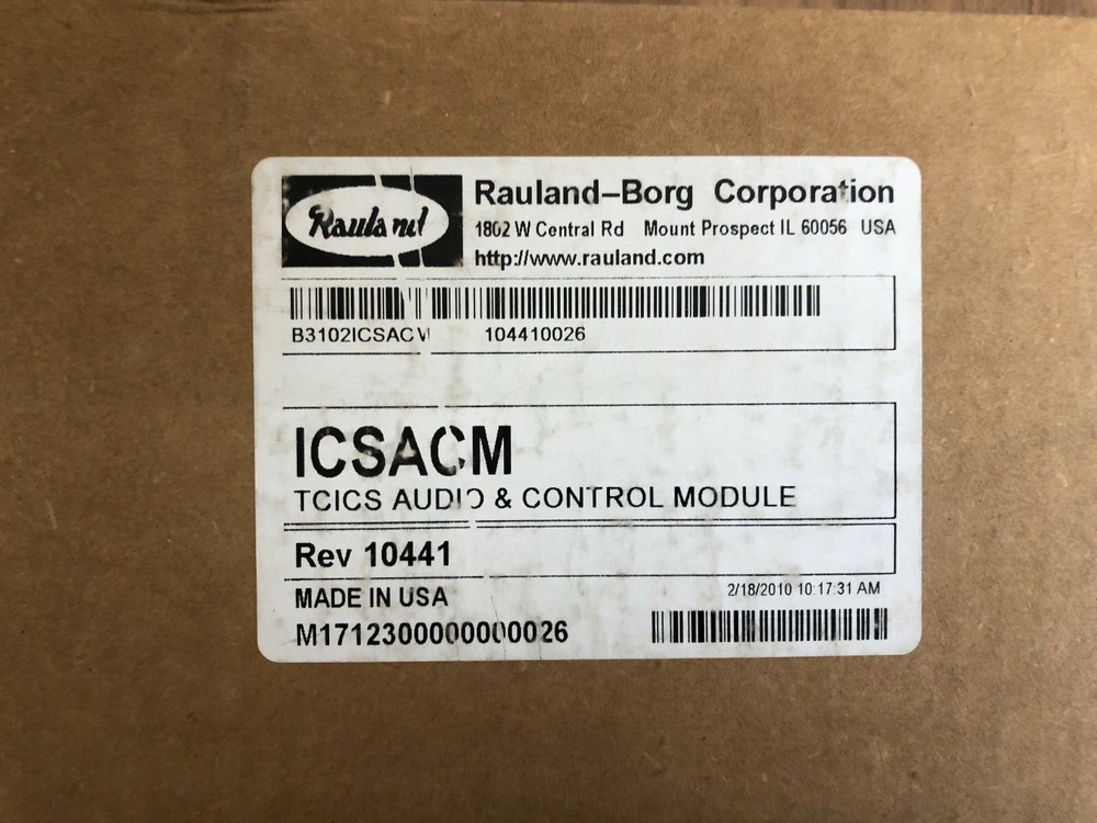 Rauland-Borg ICSACM TCICS Audio & Control Module
