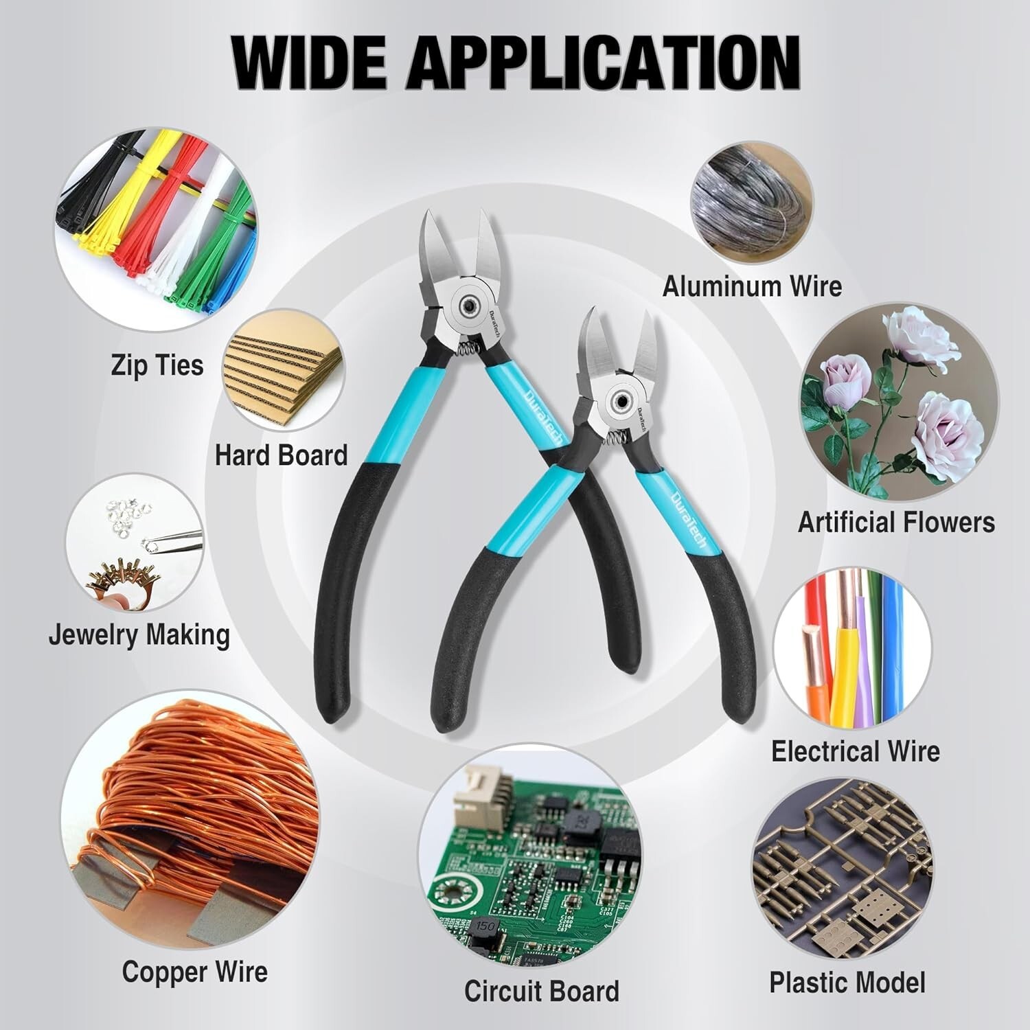 5-Inch and 6-Inch Professional Flush Cutters, Wire Cutters Heavy Duty