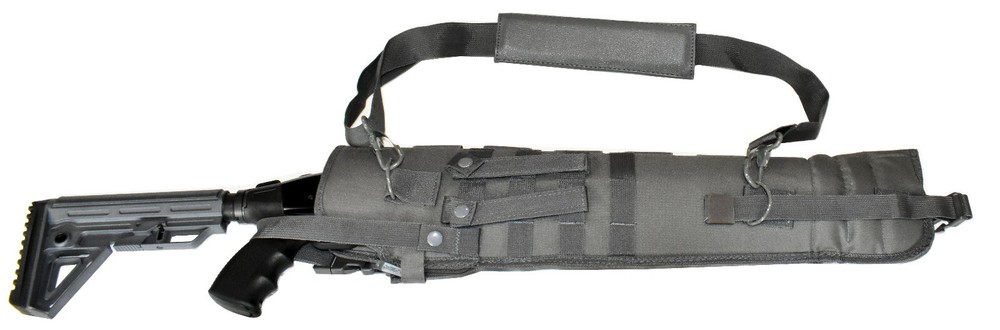 Trinity padded scabbard gray compatible with Benelli Nova tactical 12gauge pump.
