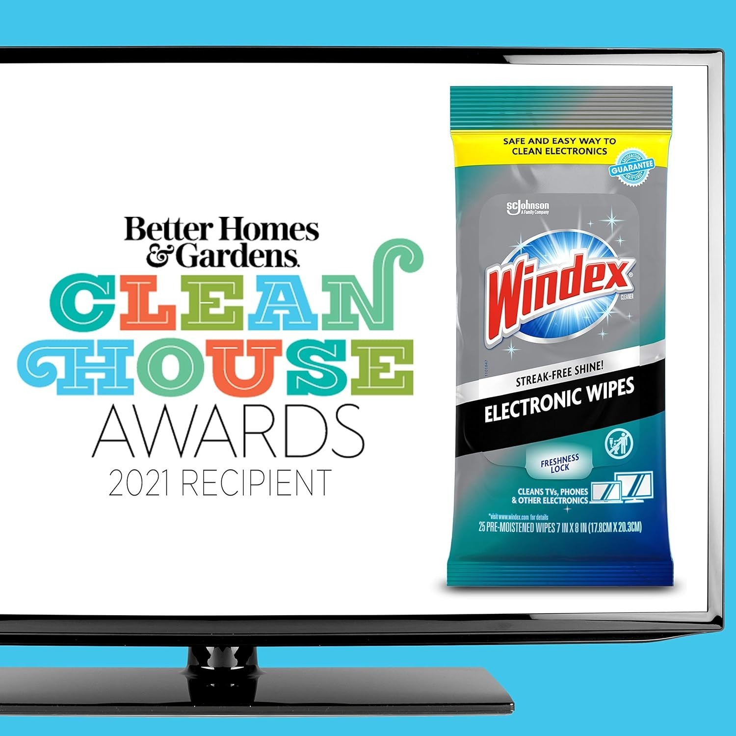 Electronics Wipes 25 Pack – Screen Cleaner for Phones TVs Screens, Anti-Static