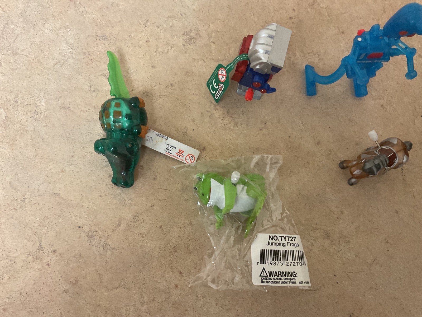 Z Wind Ups Max, horse, robot, alligator, frog crab Windup Toys lot of 6