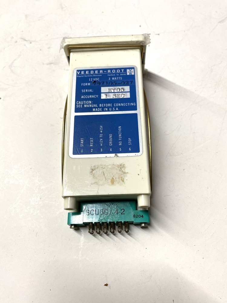 Veeder-Root AY05 Digital Counter 12VDC. 3Watts
