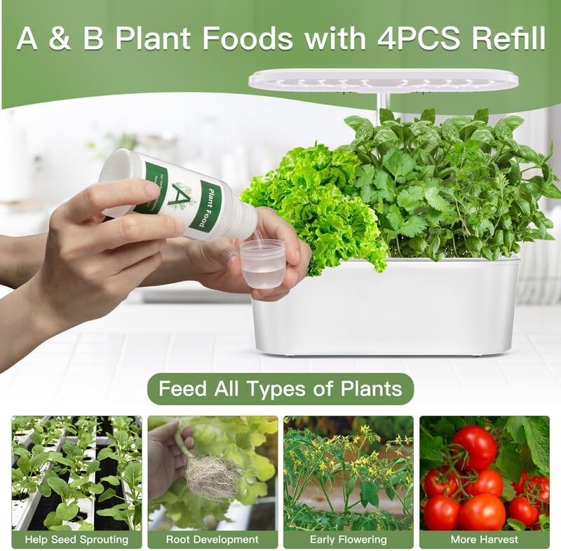 126 pcs Seed Pod Kit Hydroponics Grow Anything Kit Solid Nutrient Plant Foods