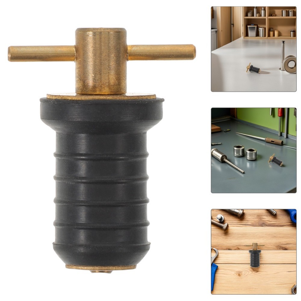 Marine Brass Drain Plug Solid Boat Small Kit Accessory for Plugs