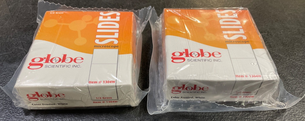 Globe Scientific Frosted Microscope Slides 2 boxes (144ct)