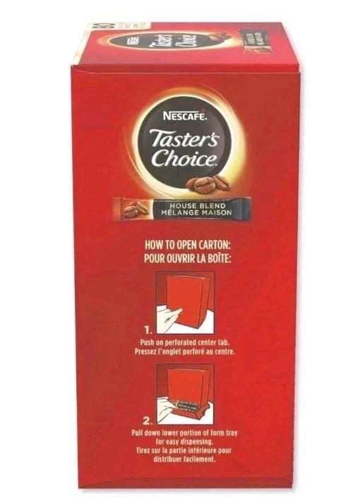 Nescafe 15782 Taster's Choice Stick Pack - House Blend (80/Box)