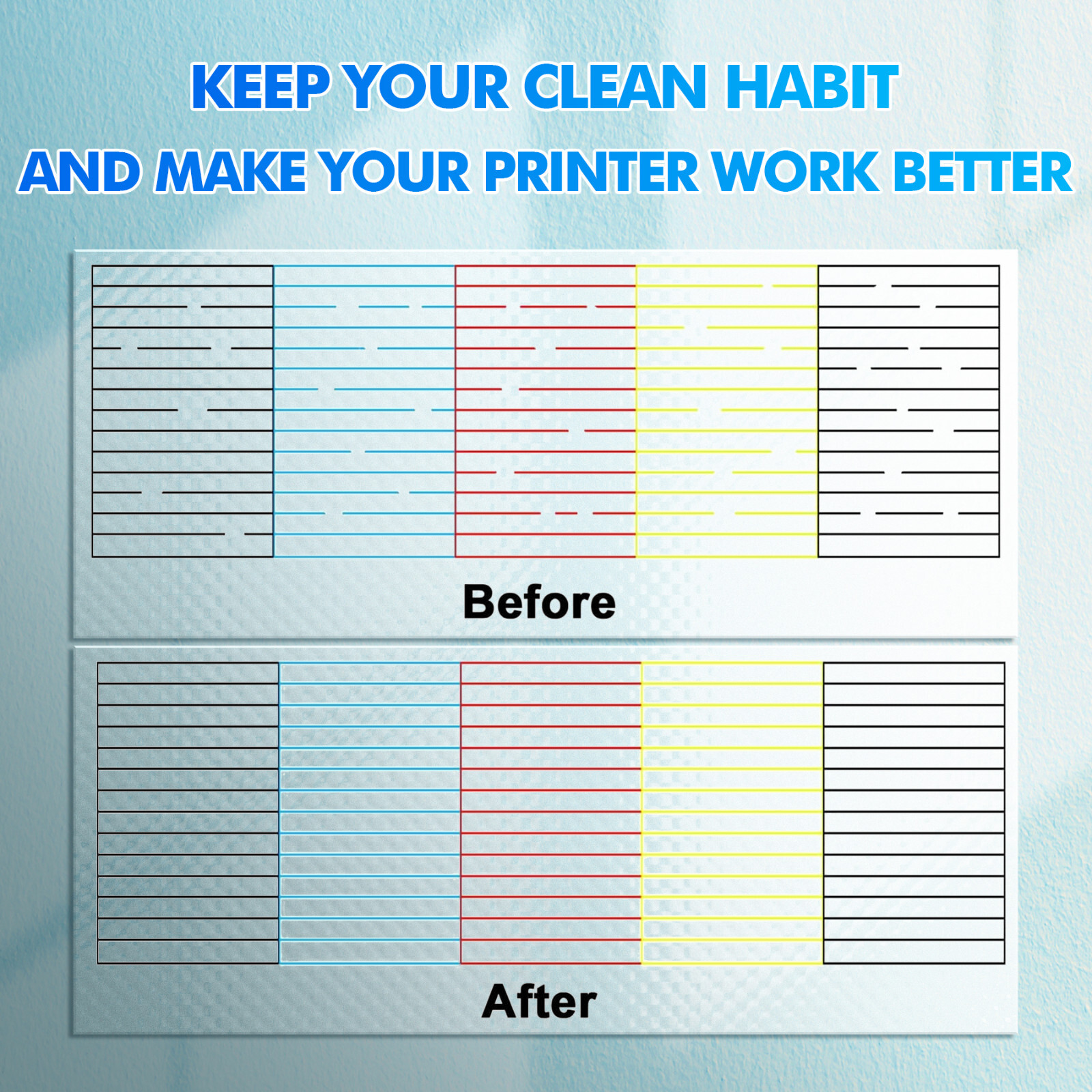 120ML Epson Printer Cleaning Kit Unblock Print Head Nozzles Clogs Cleaner Flush