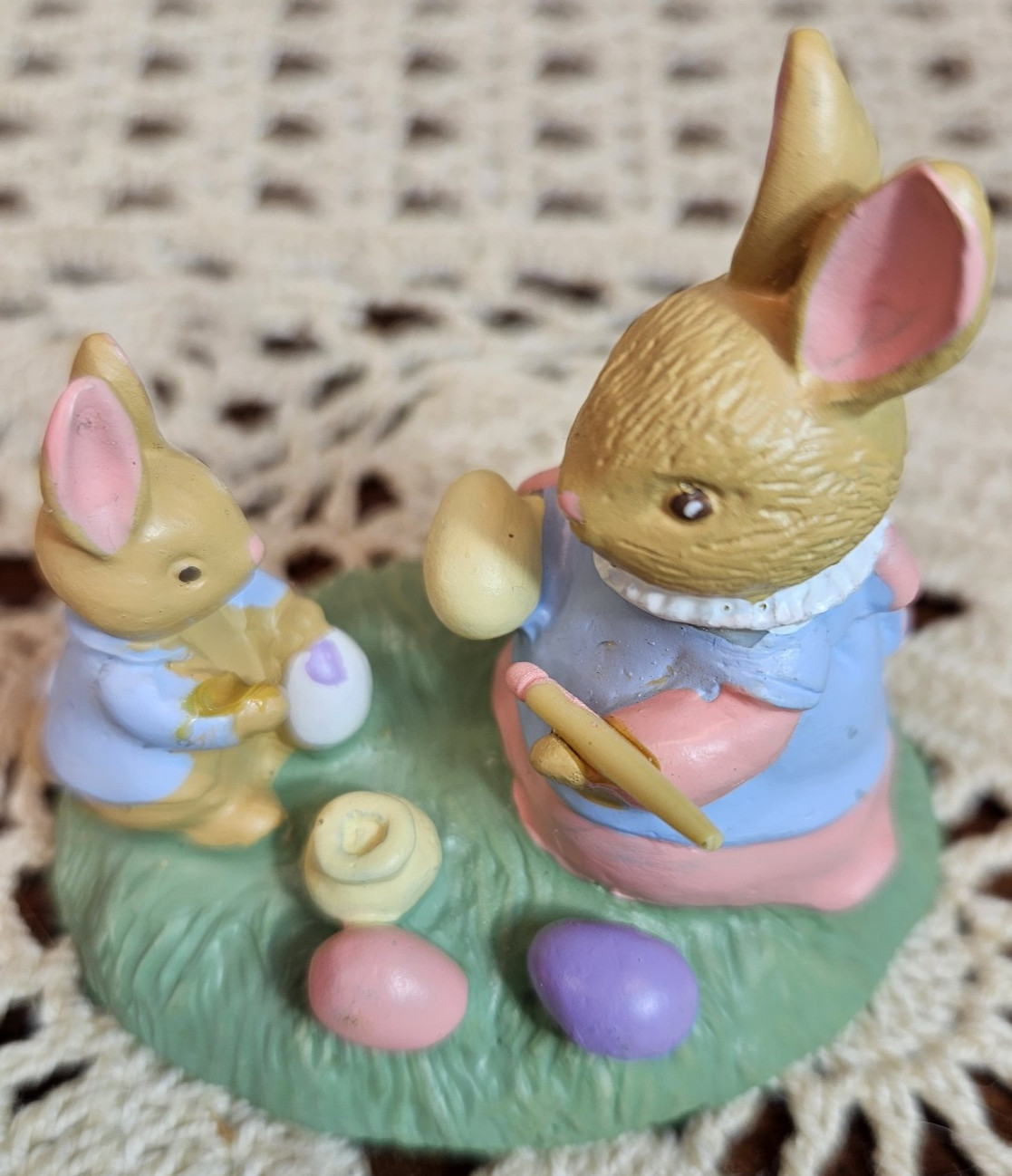 Set of 3 Avon Forest Friends Collection Bunny Rabbits Figurines Easter Spring