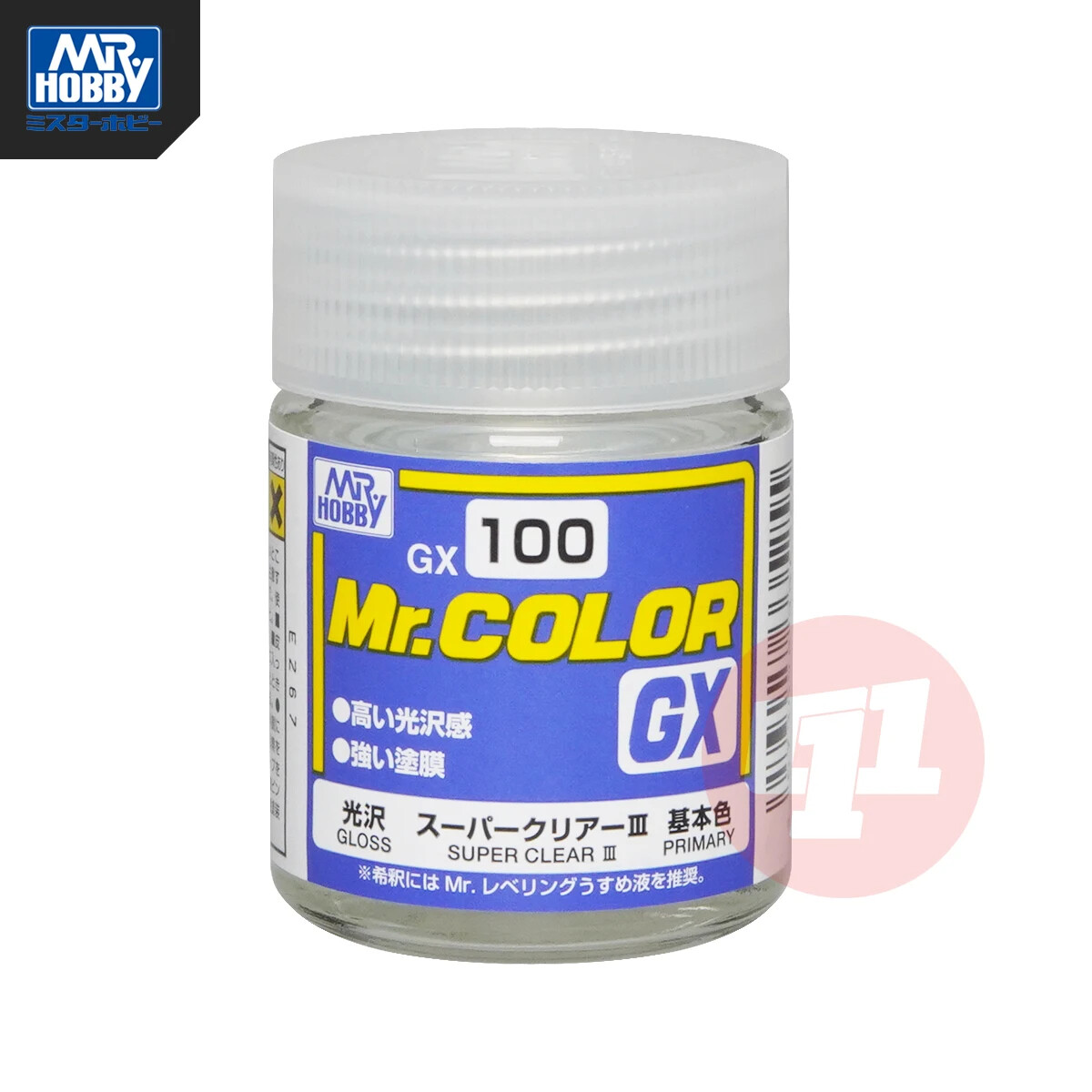 MR HOBBY GX100~GX114 Super Clear III UV Cut Oil-based Protective Paint 18ML