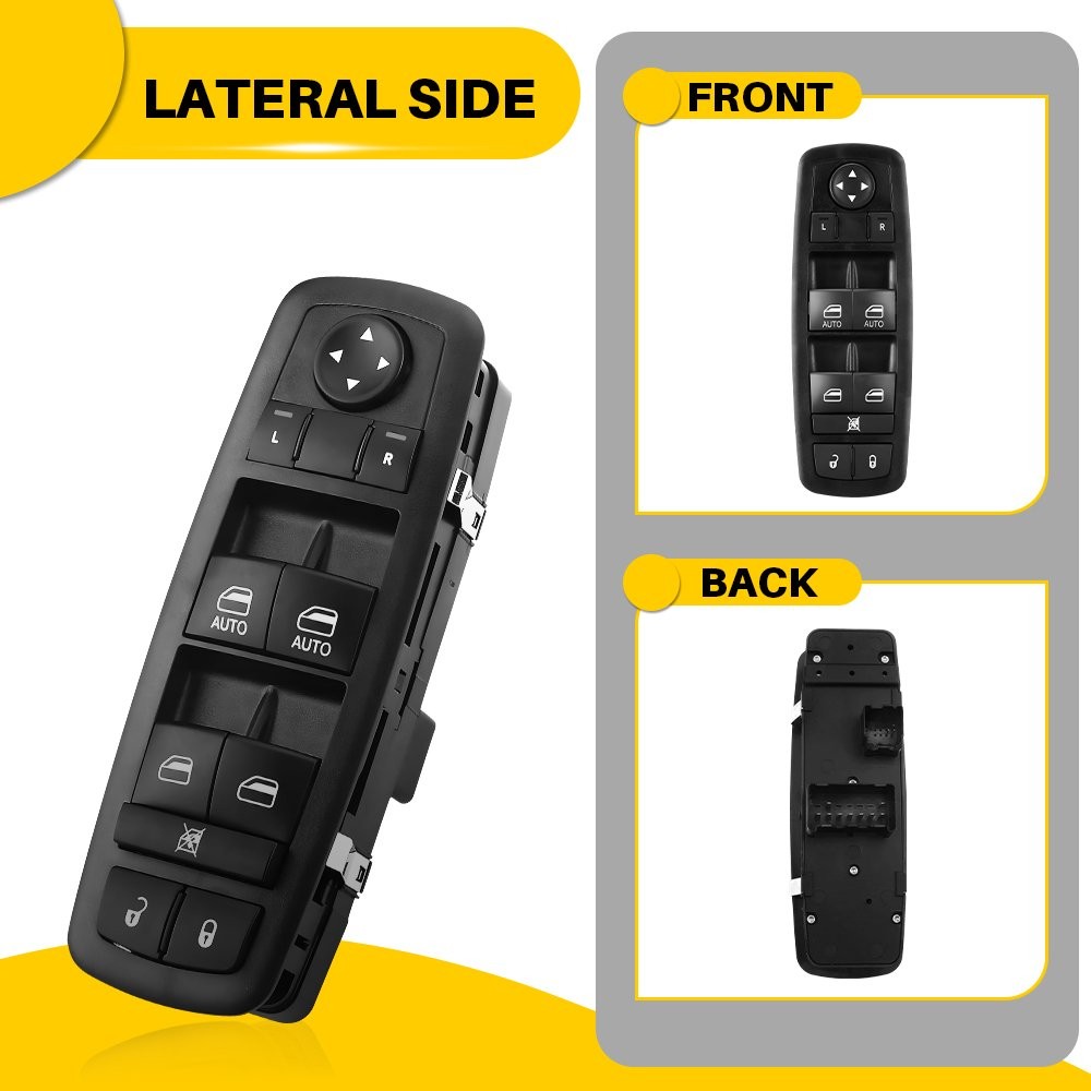 Front Driver Side Master Power Window Control Switch For Jeep Cherokee 2014-2017