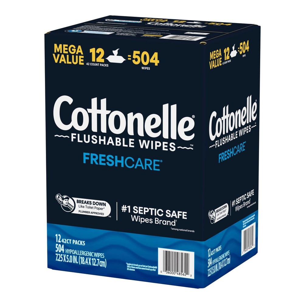 Cottonelle Flushable Wet Wipes, 504 ct.