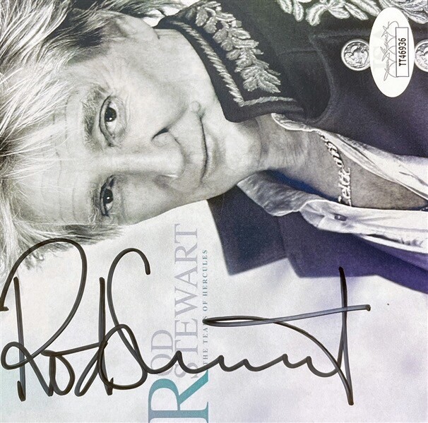 ROD STEWART SIGNED AUTOGRAPHED CD INSERT JSA CERTIFICATE OF AUTHENTICITY COA