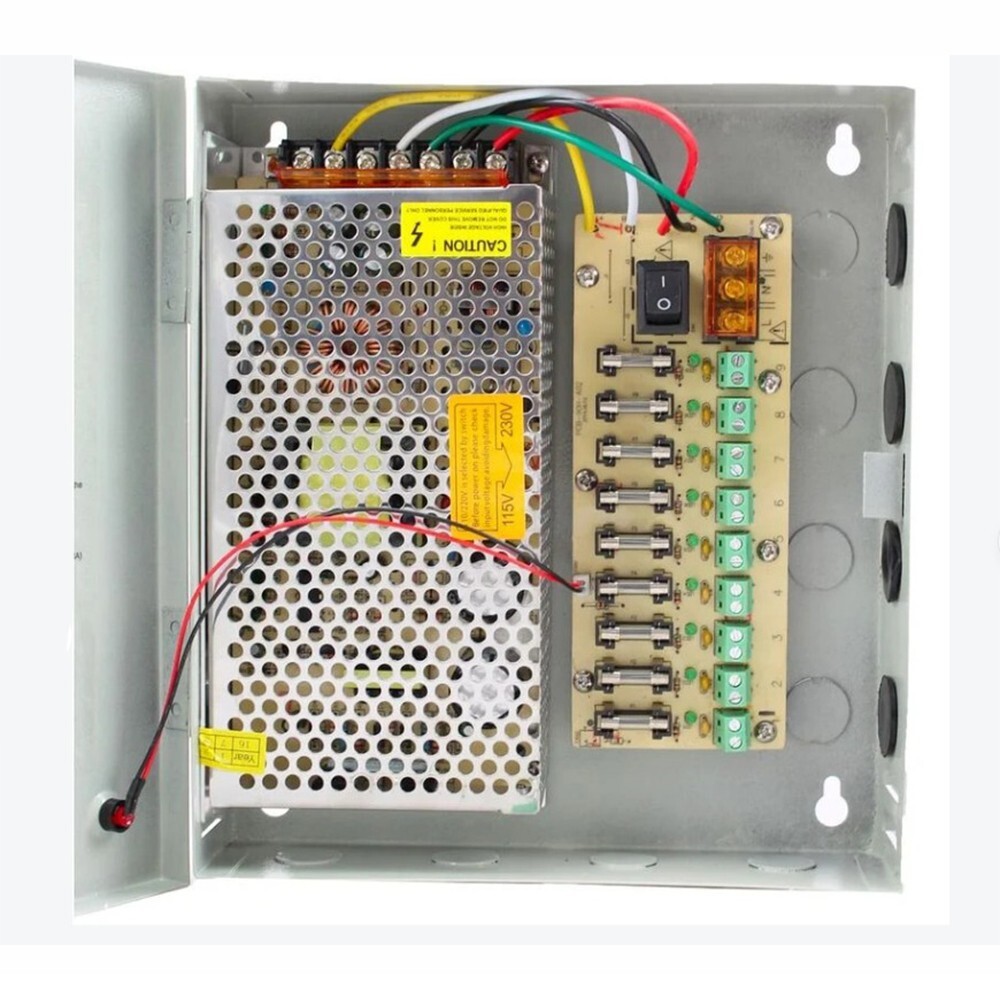 9 Channel 10 Amp Stabilizer Power Supply Box
